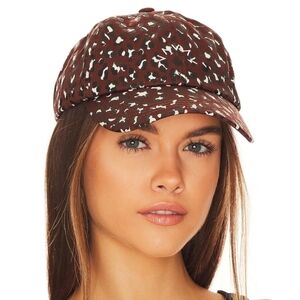 New Varley James Baseball Cap in Tort Leopard One Size New Without Tag